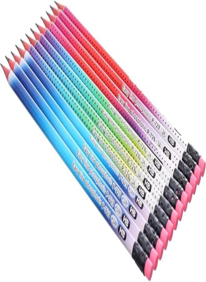 SONIX EASY P-729 Pencil Rubber Tip LINE METALLIC, 1 Dozen